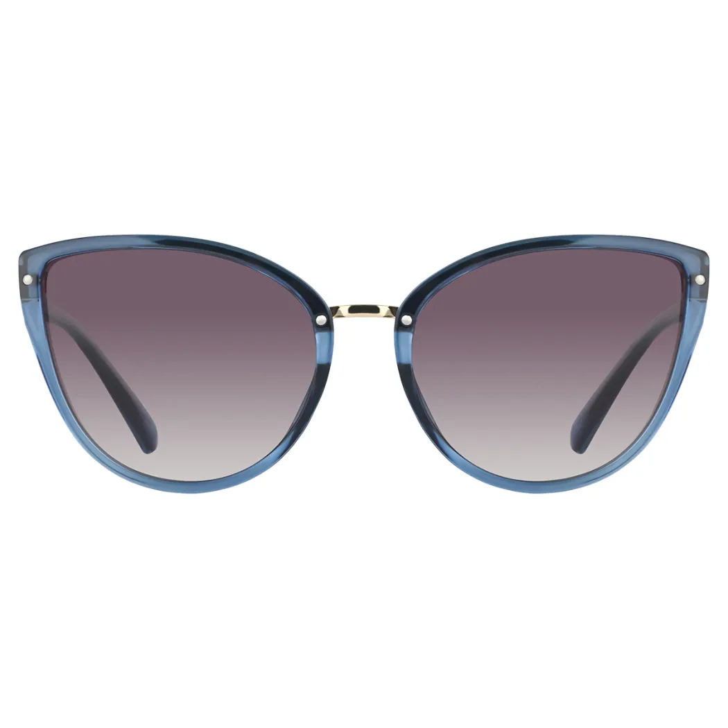 Cat-eye Transparent Blue Sunglasses