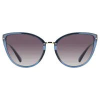 Cat-eye Transparent Blue Sunglasses