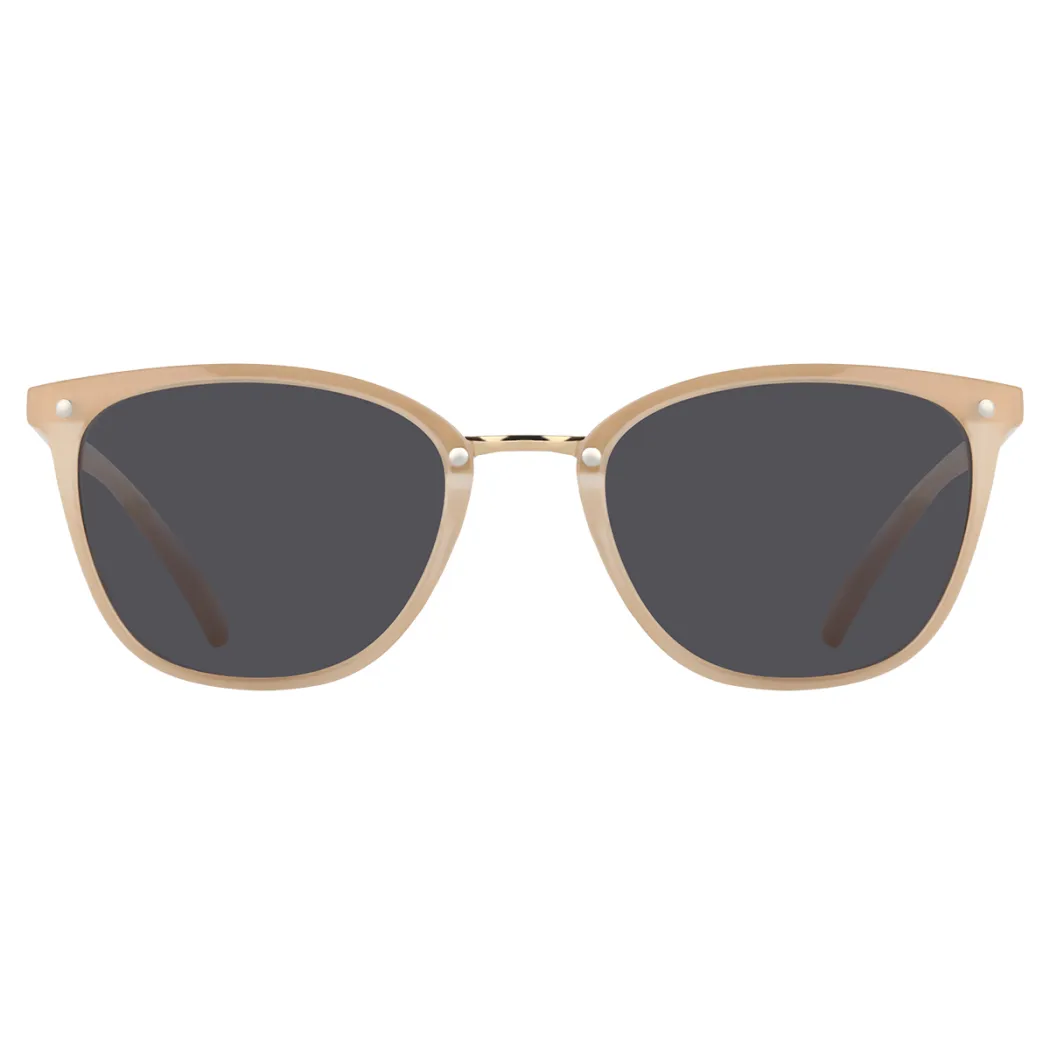 Cat-eye Transparent Yellow Sunglasses
