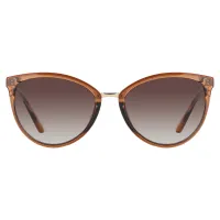 Cat-eye Transparent Amber Sunglasses