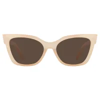 Cat-eye Transparent Yellow Sunglasses