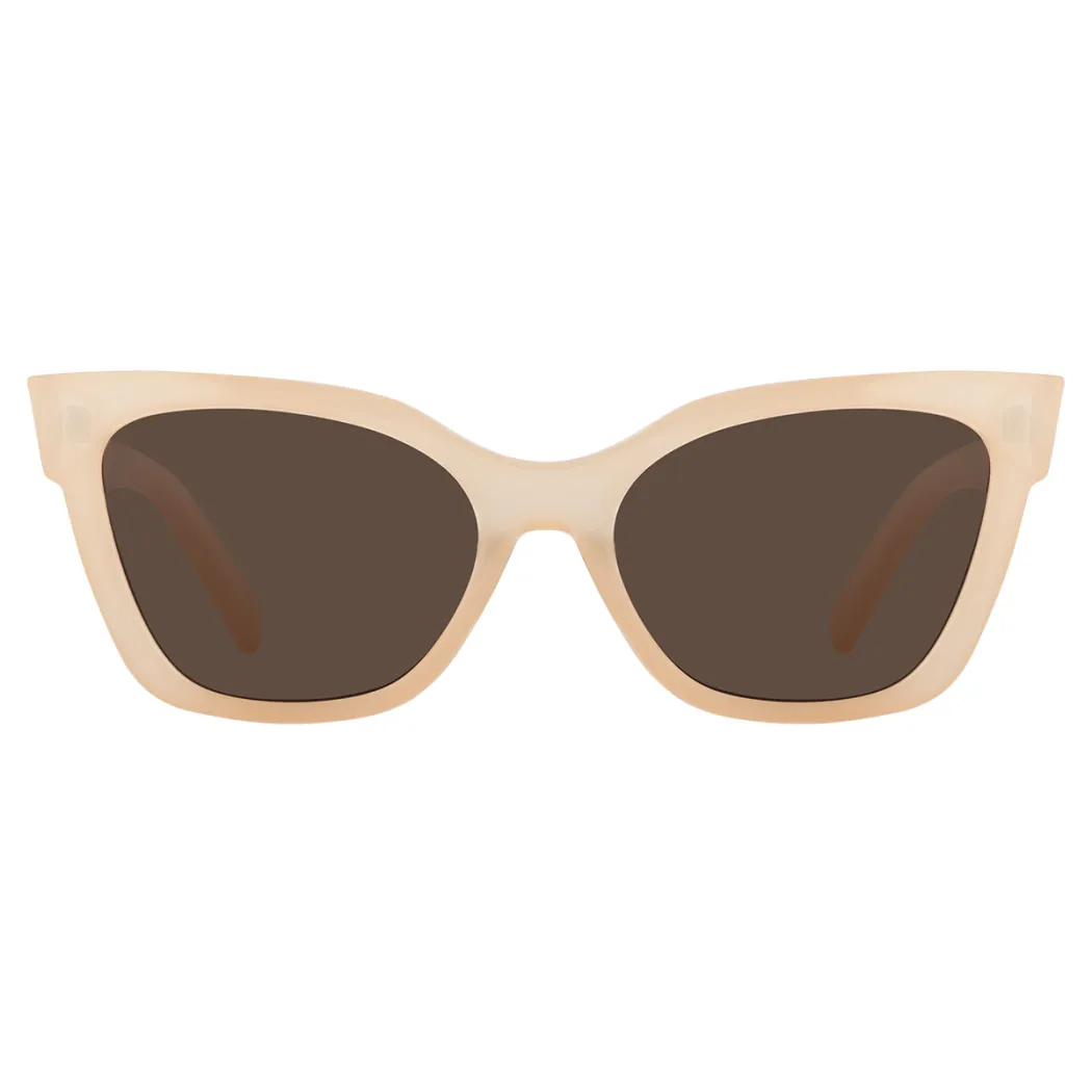 Cat-eye Transparent Yellow Sunglasses