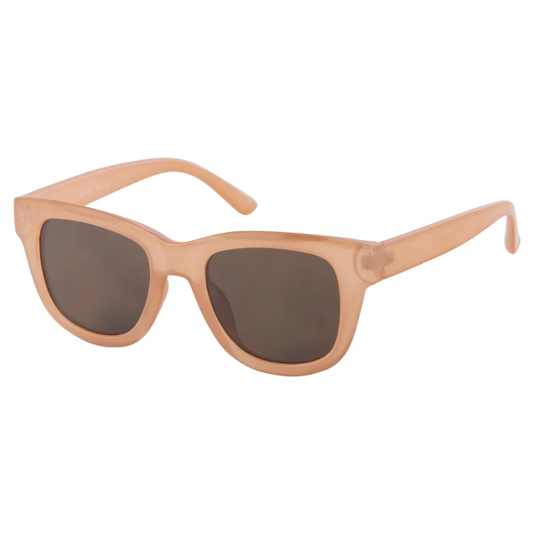 Oval Transparent Amber Sunglasses