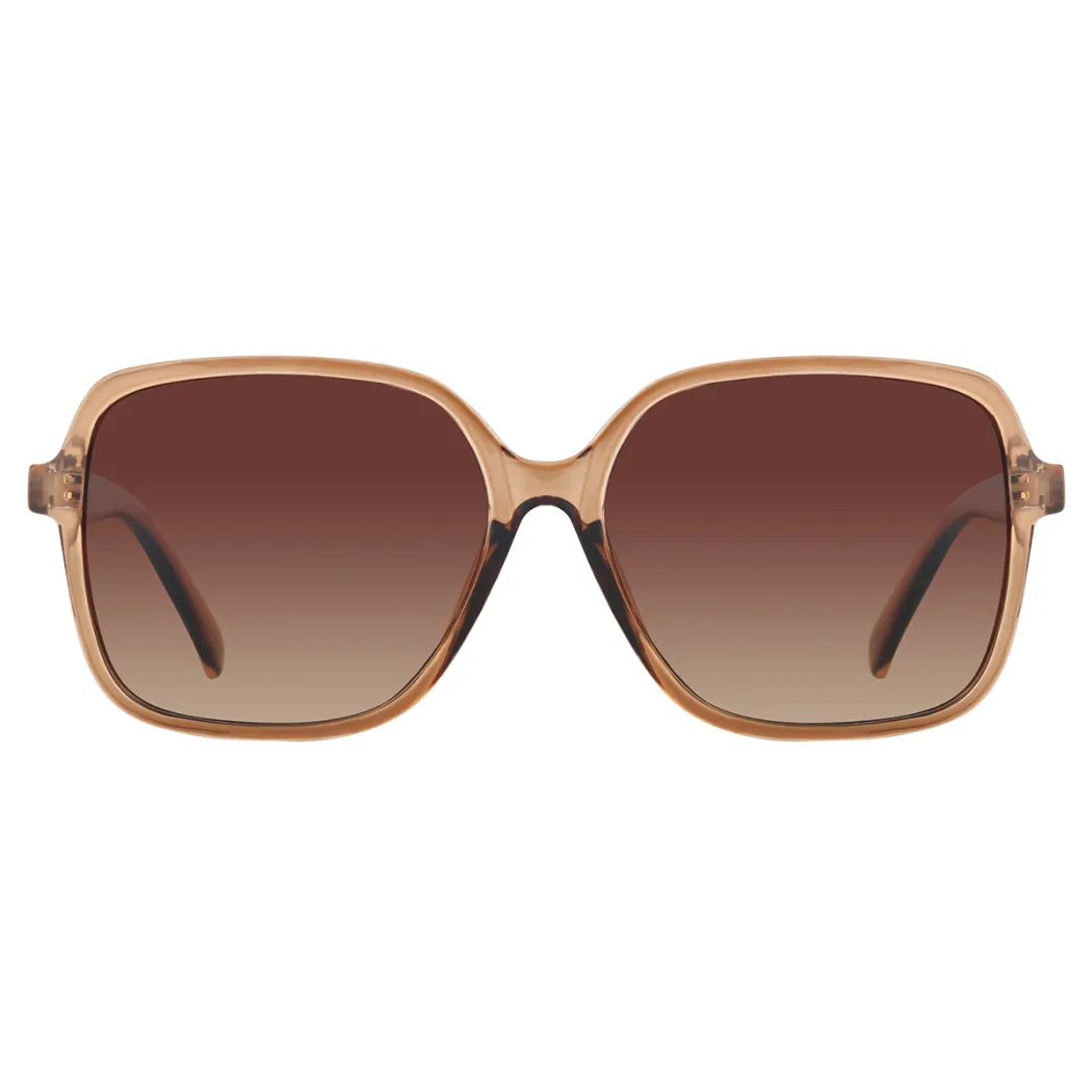 Square Light Brown Sunglasses