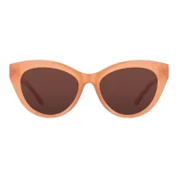 Cat-eye Transparent Amber Sunglasses