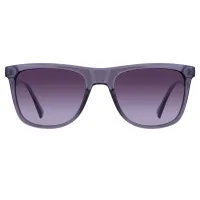 Square Transparent Gray Sunglasses