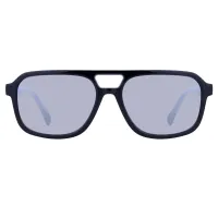 Square Matte Black Sunglasses