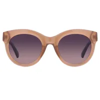 Round Transparent Amber Sunglasses