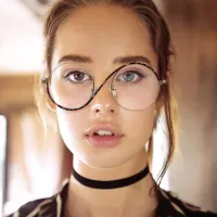 Round Gold Eyeglasses