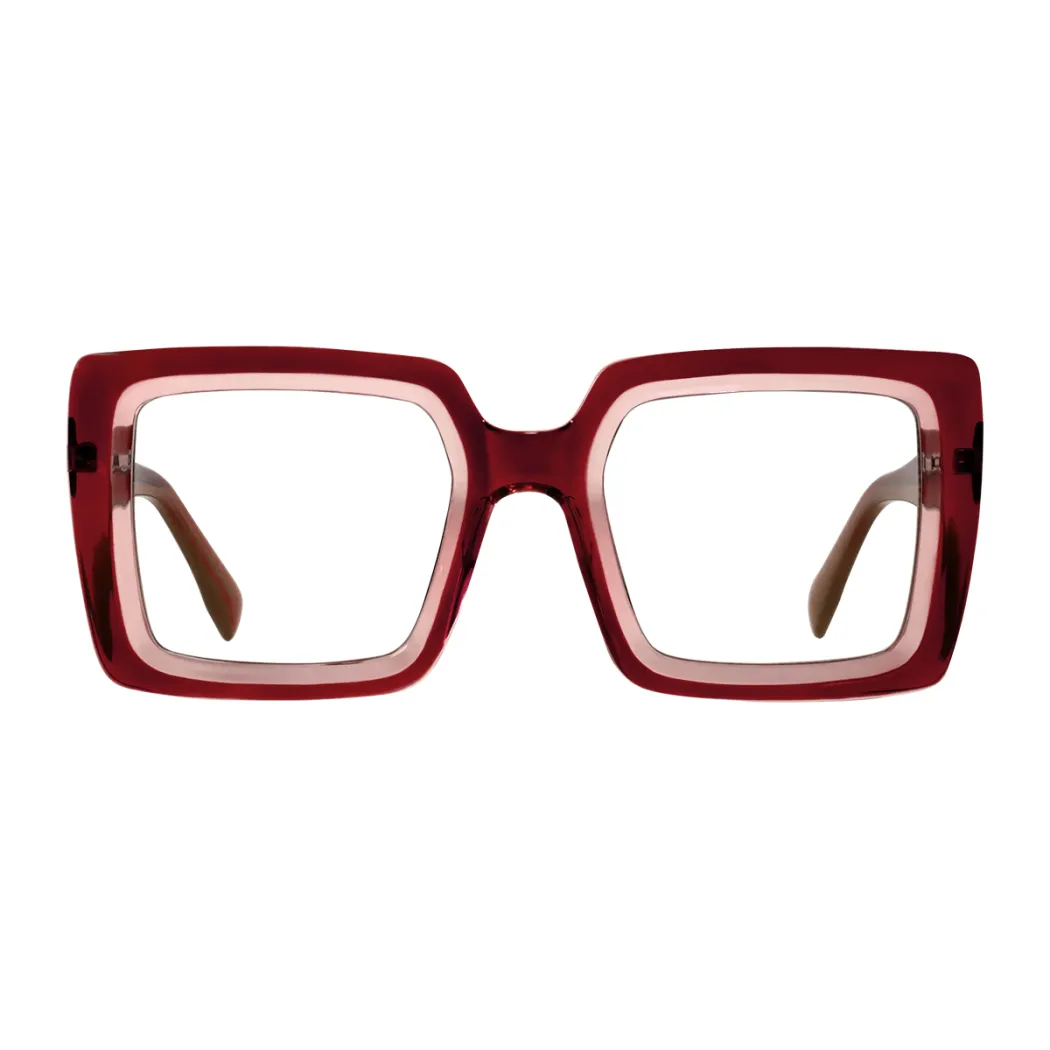 Square Wine Eyeglasses