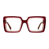 Square Wine Eyeglasses