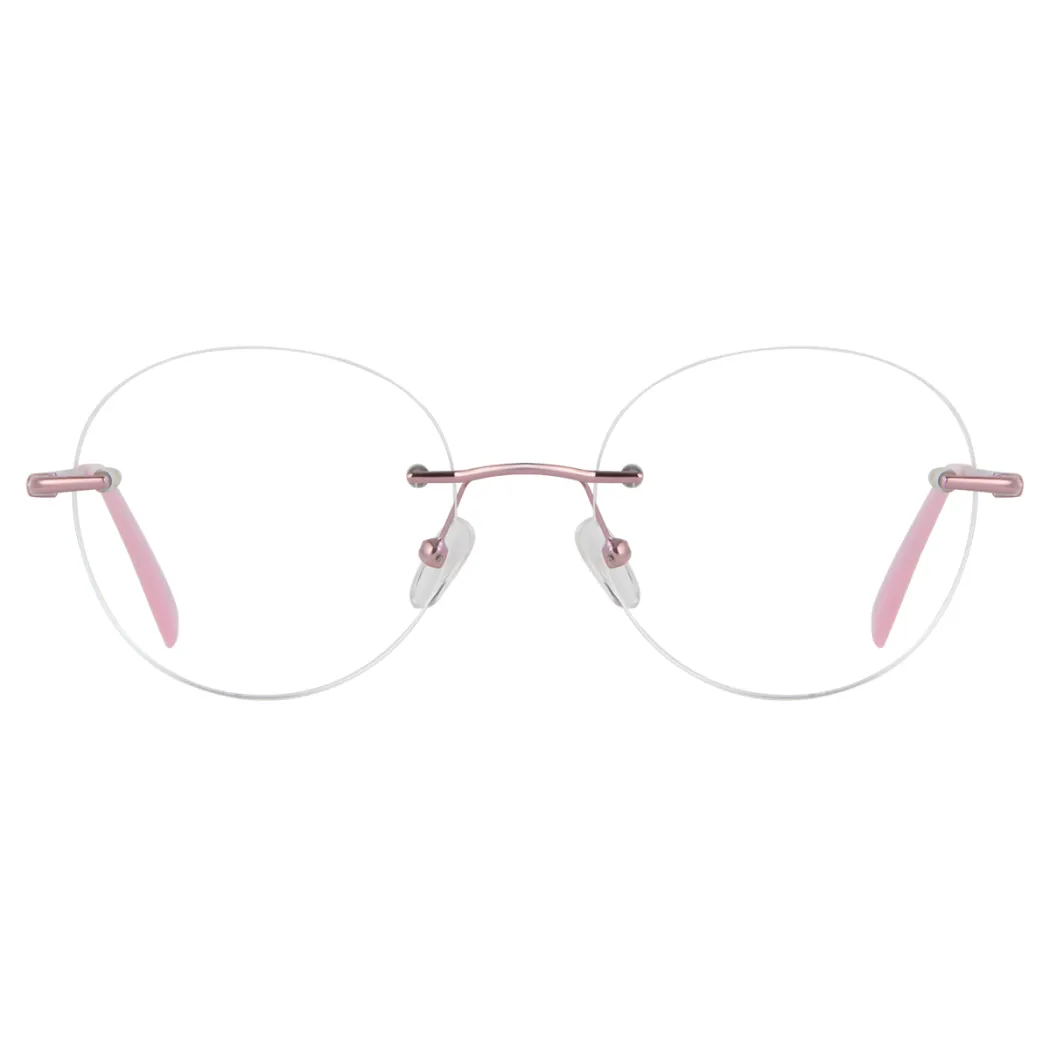 Round Rose Gold Eyeglasses