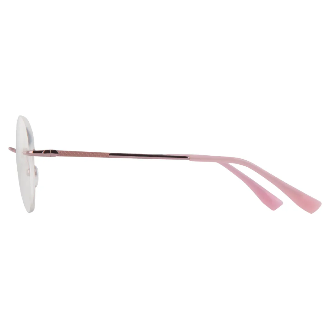 Round Rose Gold Eyeglasses