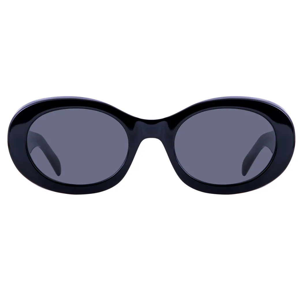 Oval Black Sunglasses