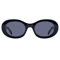 Oval Black Sunglasses