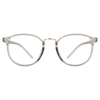 Round Light Gray Eyeglasses