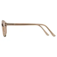 Round Transparent Amber Eyeglasses