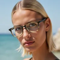 Rectangle Black/Brown Eyeglasses