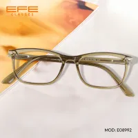 Rectangle Transparent Green Eyeglasses