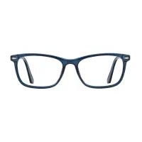 Rectangle Transparent Gray Eyeglasses