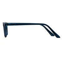 Rectangle Transparent Gray Eyeglasses