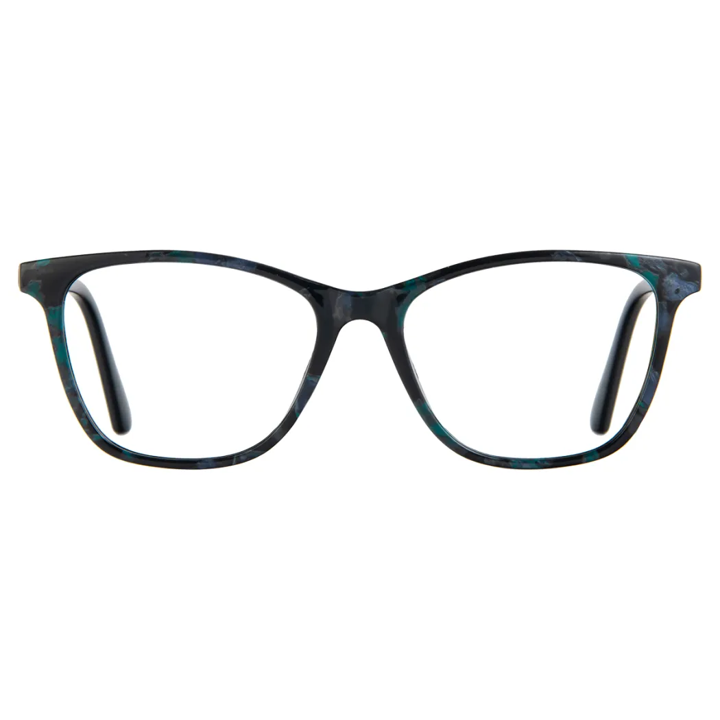 Square Black/Blue Eyeglasses