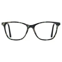 Square Black/Green Eyeglasses