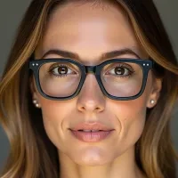 Square Black Eyeglasses