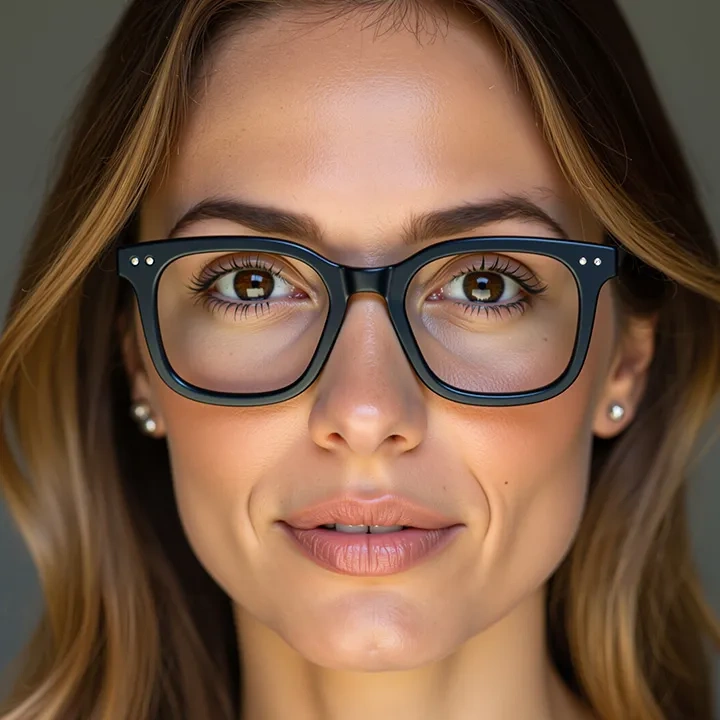 Square Black Eyeglasses