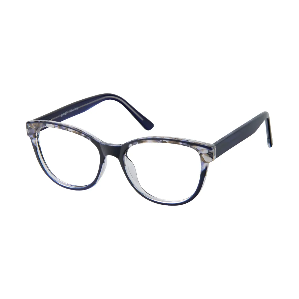 Cat-eye Blue/Silver Eyeglasses