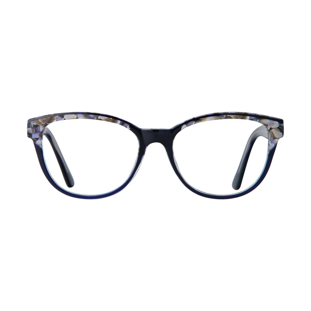 Cat-eye Blue/Silver Eyeglasses