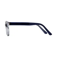 Cat-eye Blue/Silver Eyeglasses