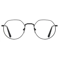 Geometric Black Eyeglasses
