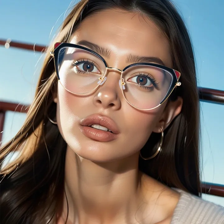 Cat-eye Black Eyeglasses