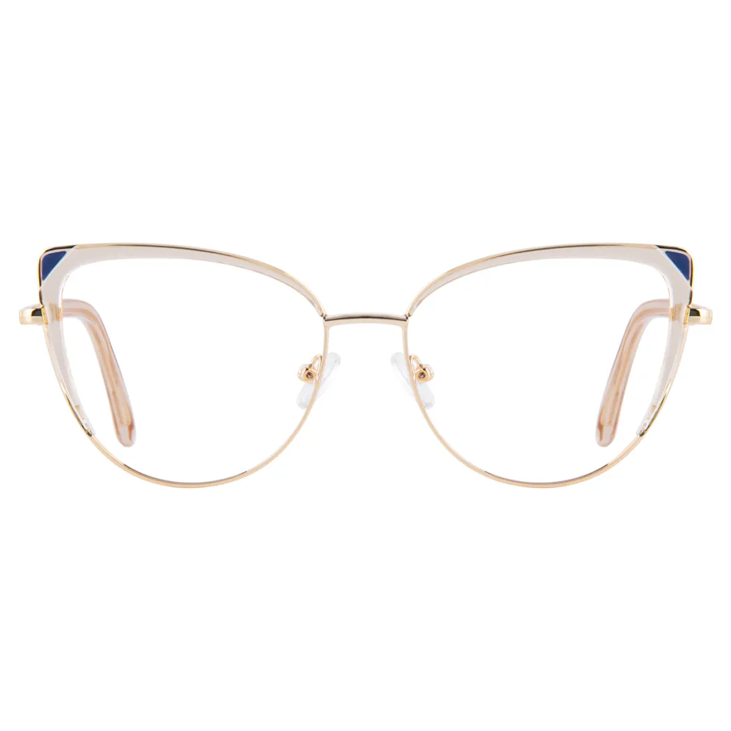 Cat-eye Transparent Amber Eyeglasses