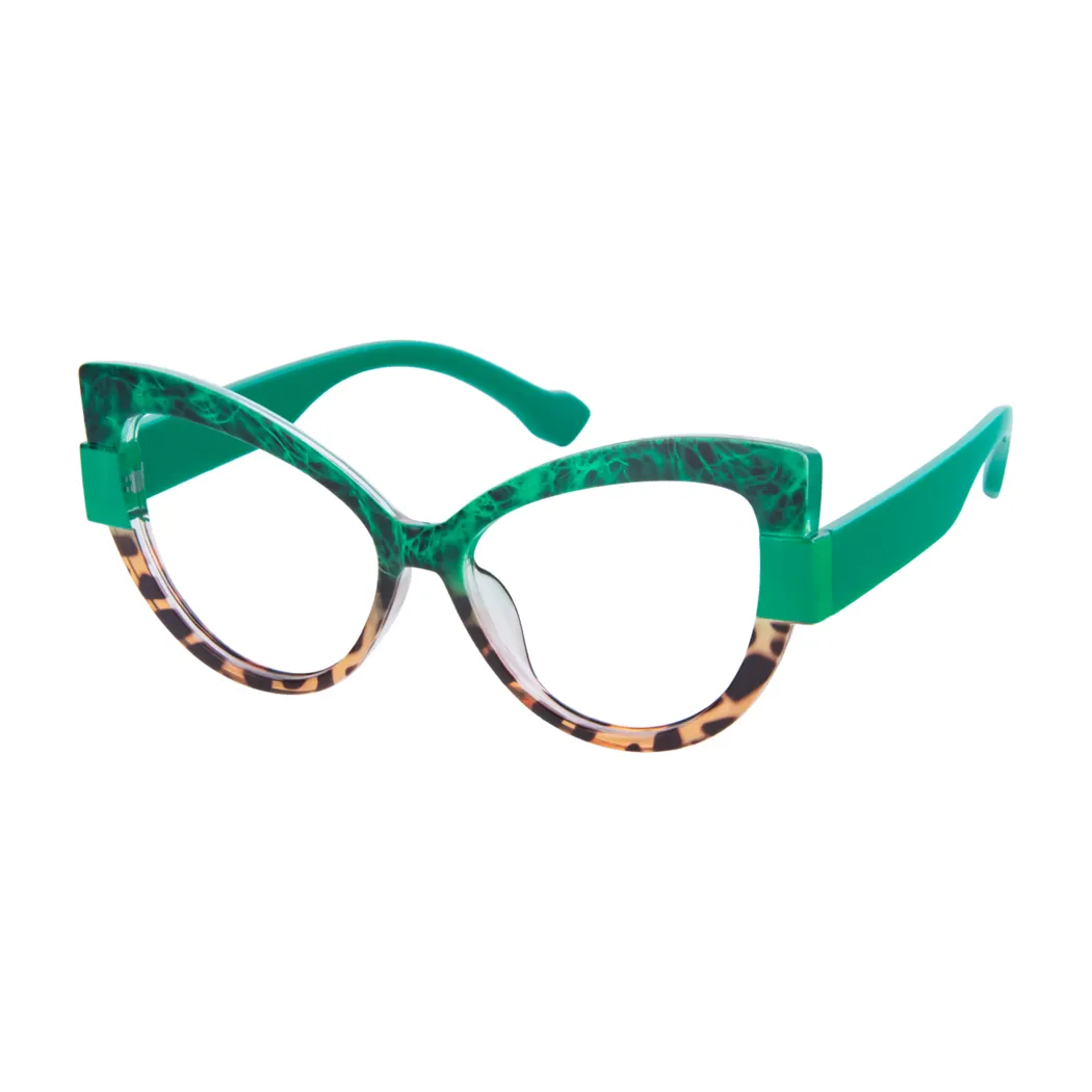 Cat-eye Green/Tortoiseshell Eyeglasses