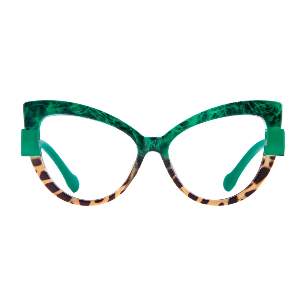 Cat-eye Green/Tortoiseshell Eyeglasses