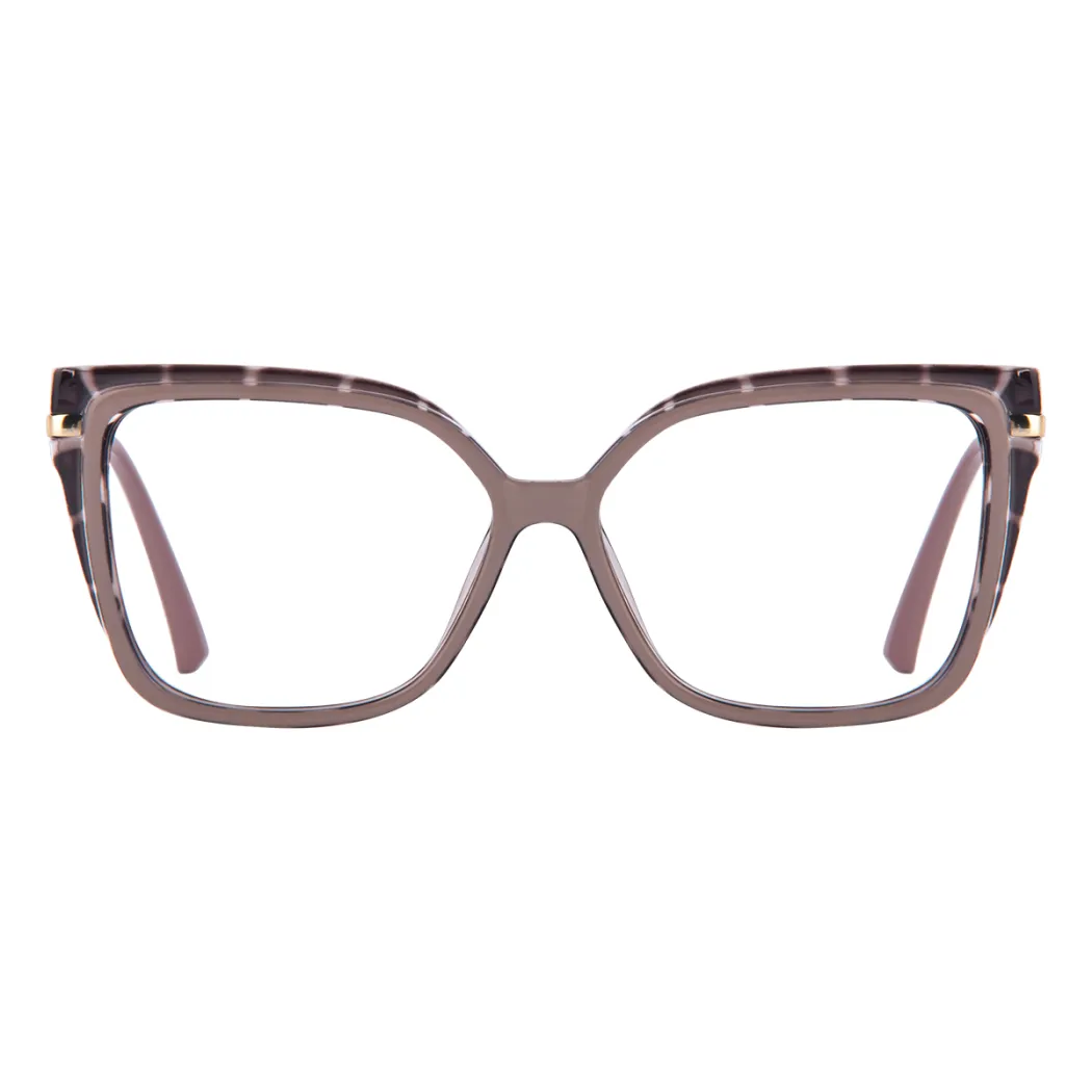 Square Tortoiseshell/Brown Eyeglasses
