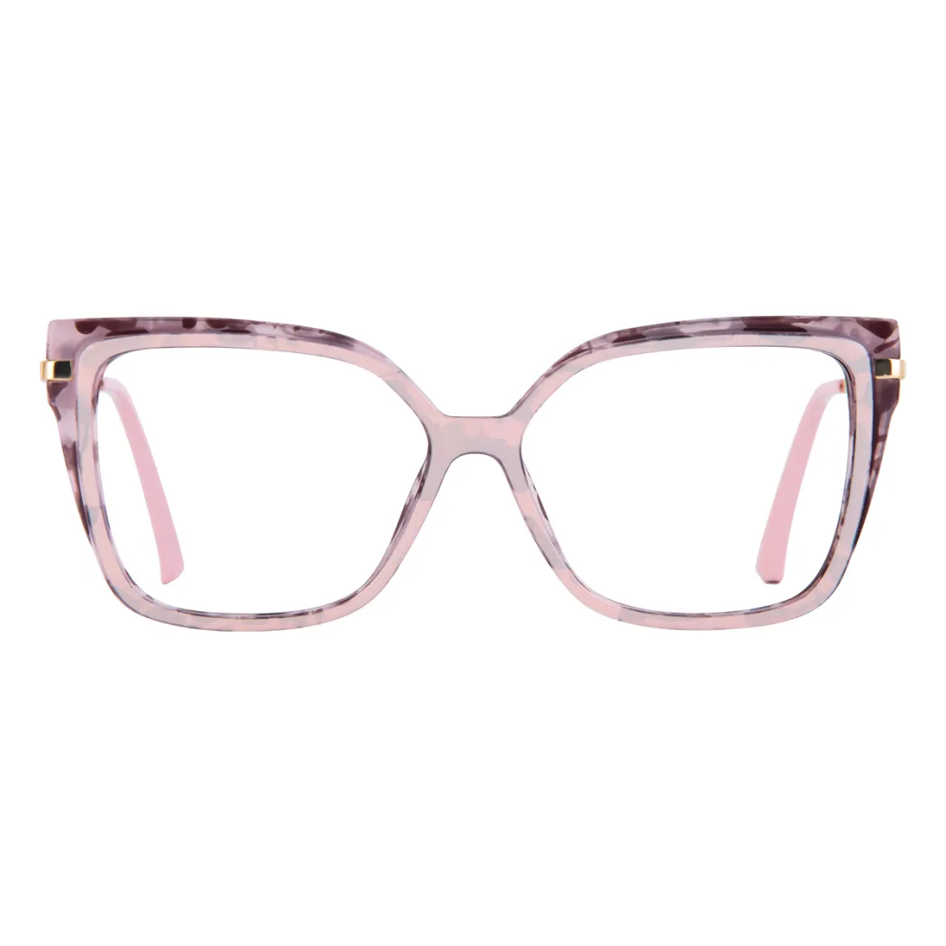 Square Tortoiseshell/Pink Eyeglasses