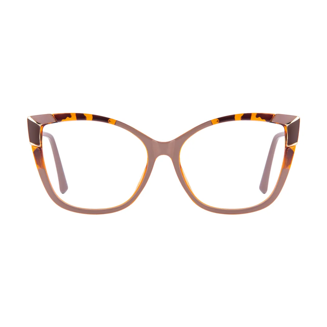 Cat-eye Brown Eyeglasses