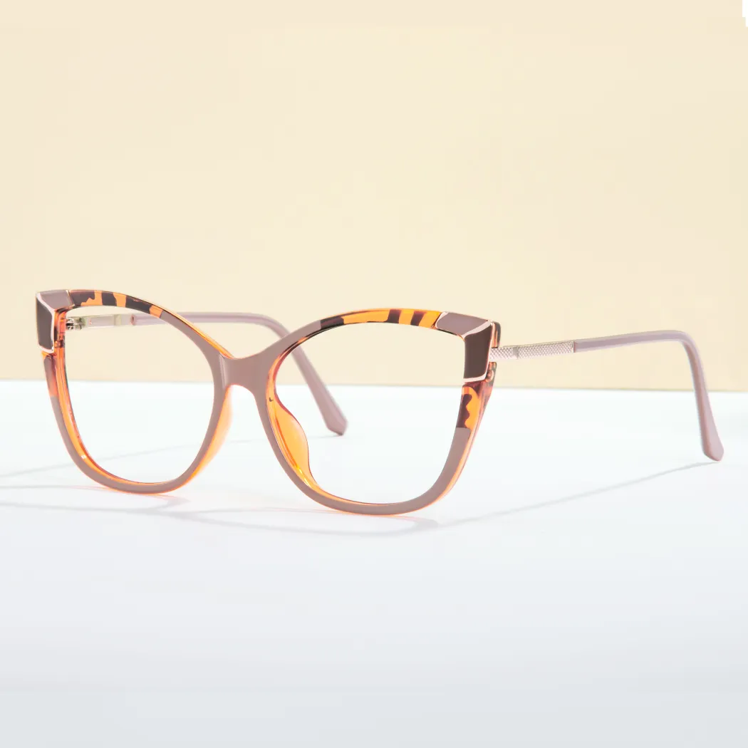 Cat-eye Brown Eyeglasses