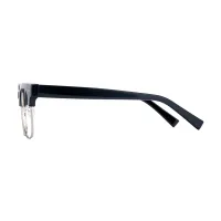 Browline Black Silver Eyeglasses