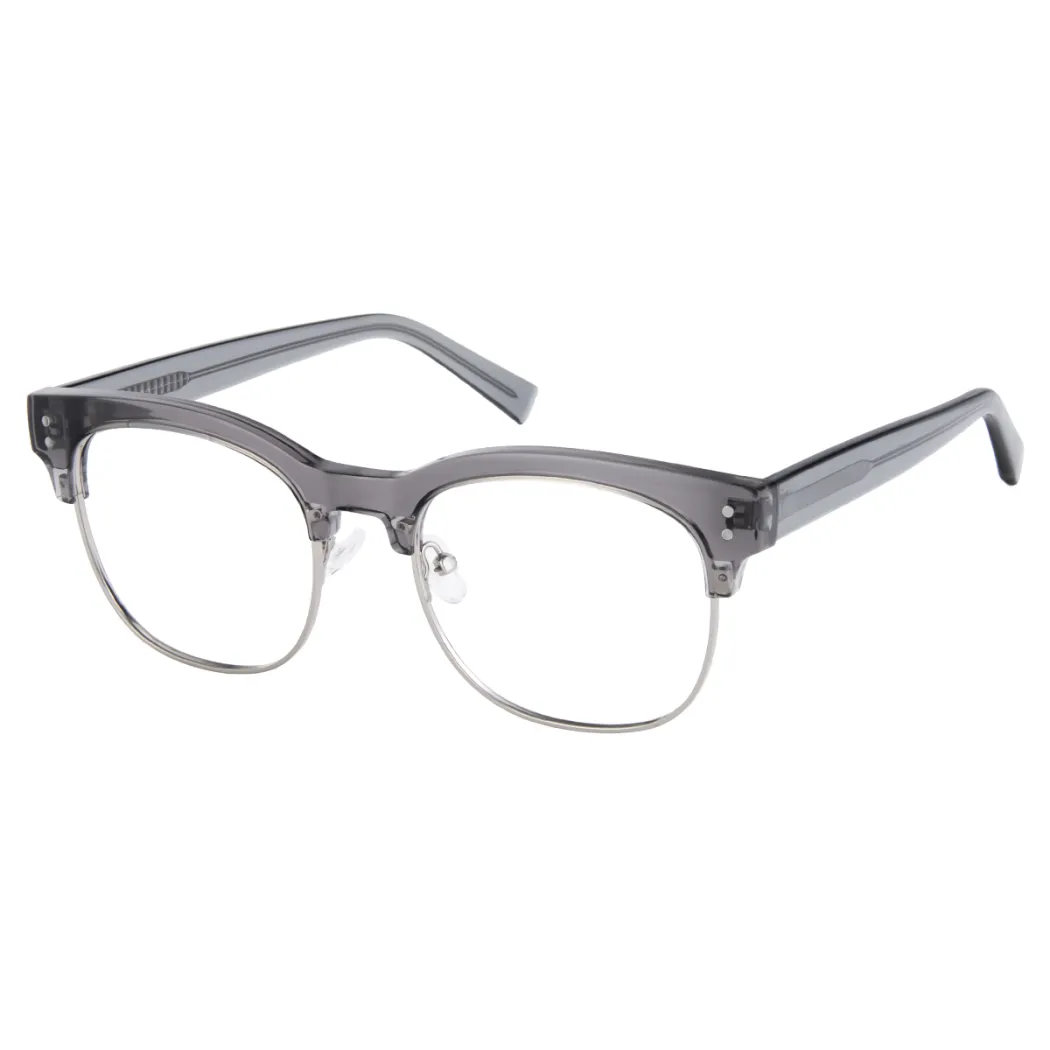 Browline Gray/Silver Eyeglasses