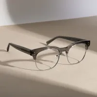 Browline Gray/Silver Eyeglasses