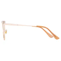Browline Light Brown Eyeglasses