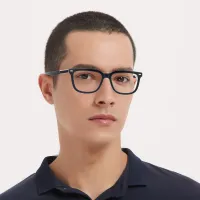 Square Black/Clear Eyeglasses