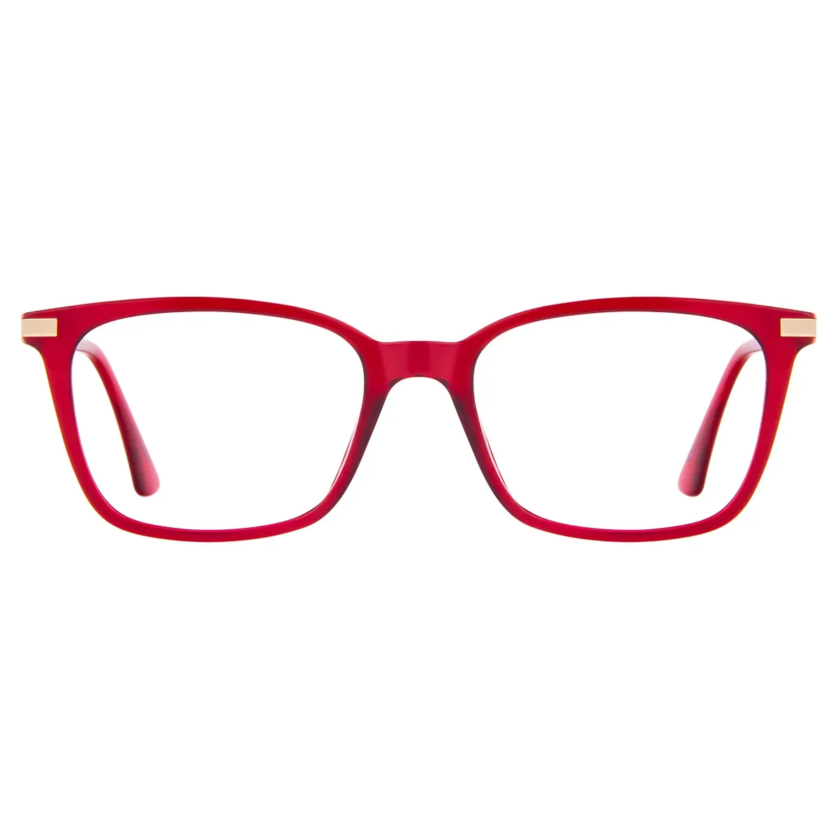 Square Red Eyeglasses