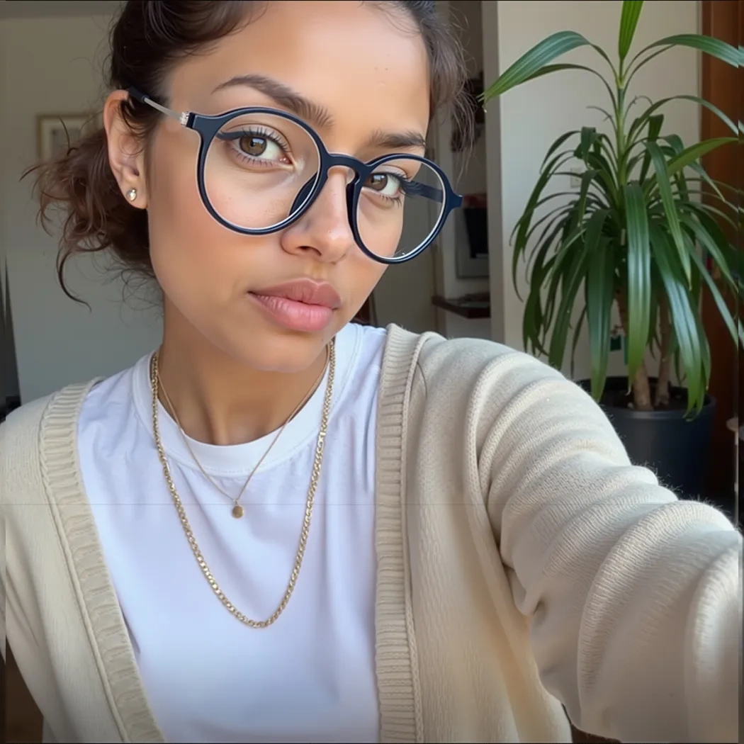 Round Black Eyeglasses