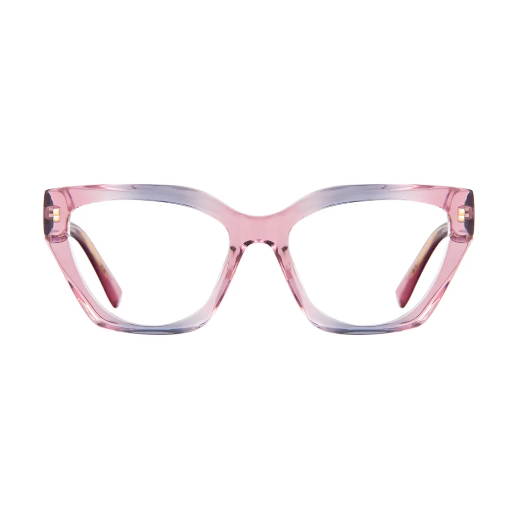 Square Pink Eyeglasses