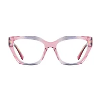 Square Pink Eyeglasses